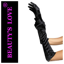 New design color long leather gloves with decoration for sexy ladies